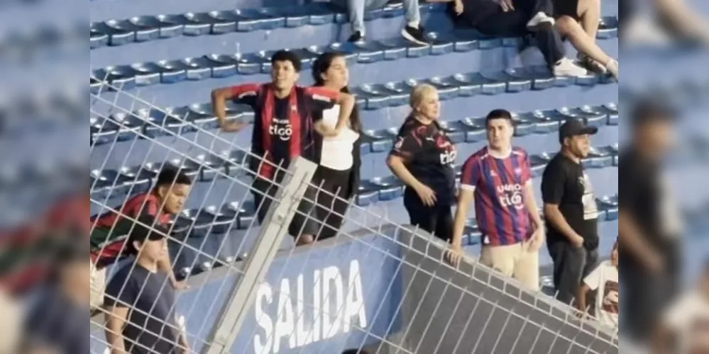 O torcedor do Cerro fez gestos racistas em direção a torcida do Palmeiras