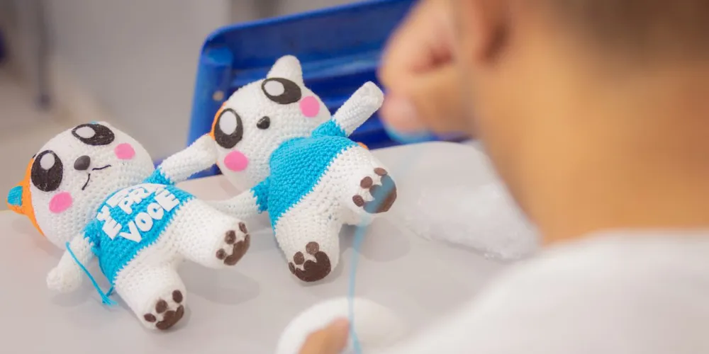 Amigurumis do Galileu, mascote da UEPG