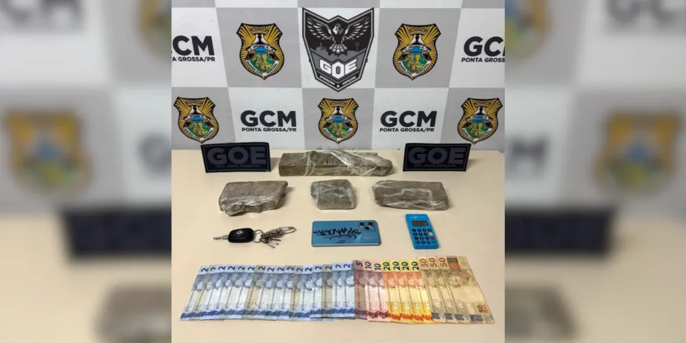 Material apreendido pela GOE