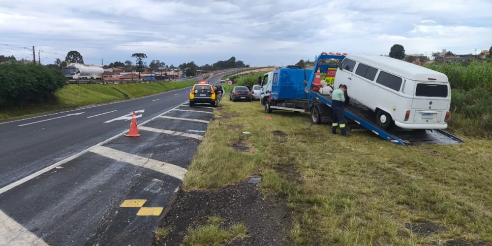 O acidente ocorreu por volta das oito horas da manhã