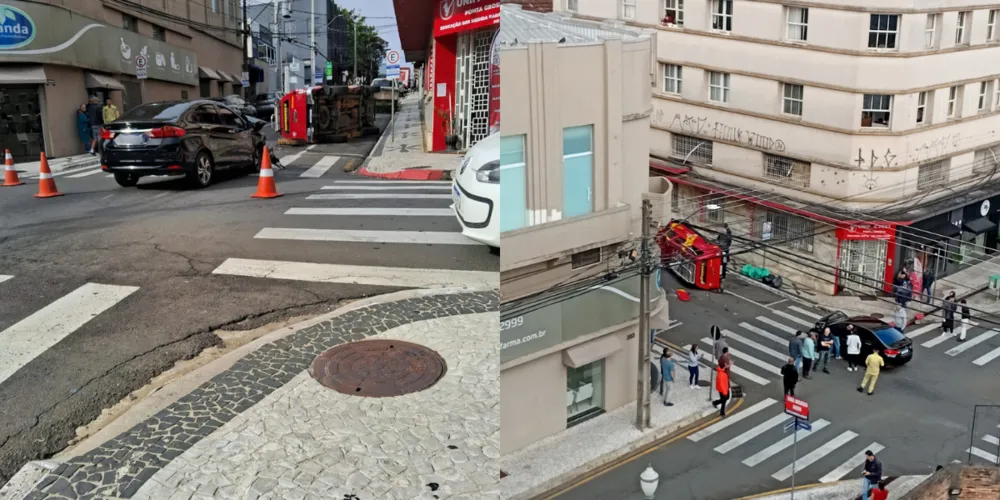 O acidente ocorreu nesta manhã de sábado (24)