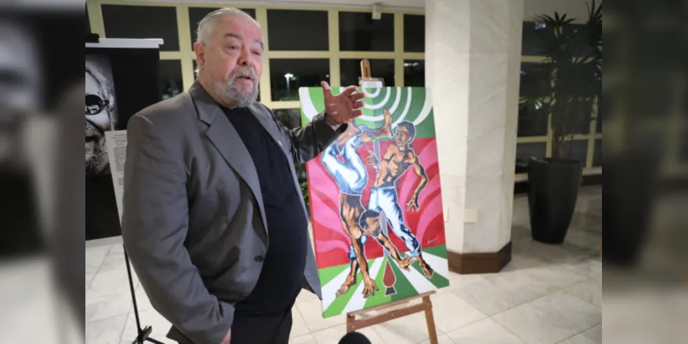 Os quadros de Álvaro Borges Junior ficarão expostos até o dia 30 de maio