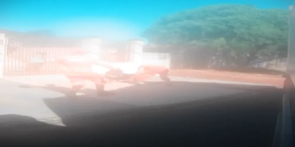 O ataque foi registrado por câmera