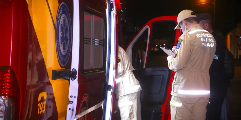 Equipe do Corpo de Bombeiros foi acionada para o local da ocorrência