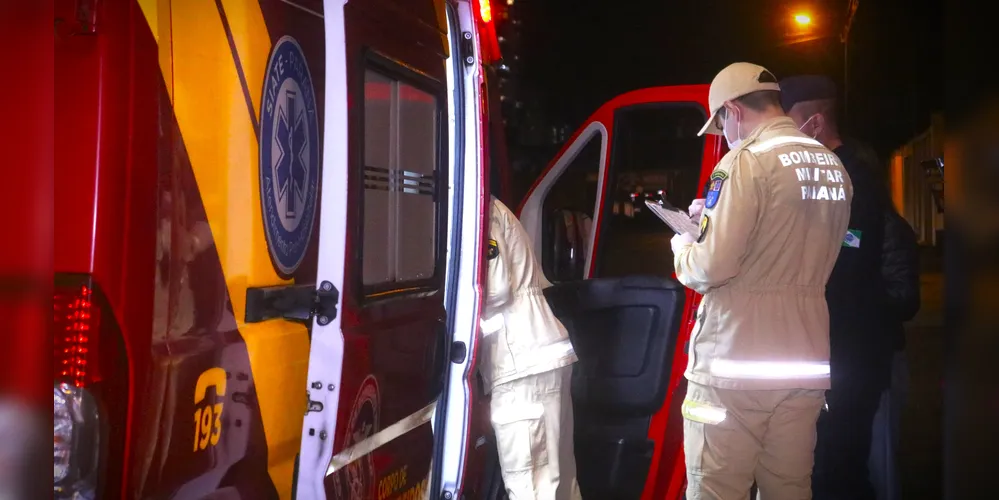 Equipe do Corpo de Bombeiros foi acionada para o local da ocorrência