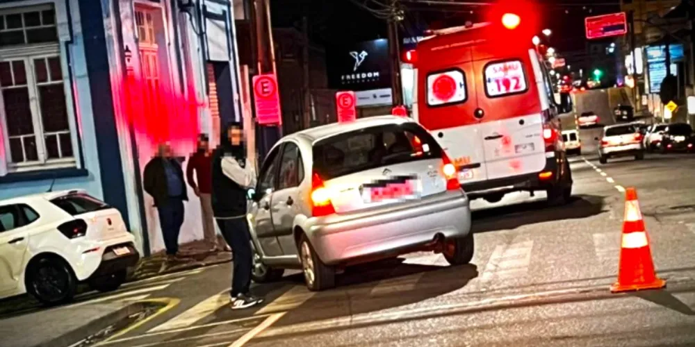 Parte da via ficou temporariamente bloqueada para os atendimentos