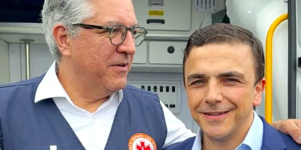 Ministro Alexandre Padilha e deputado Aliel Machado