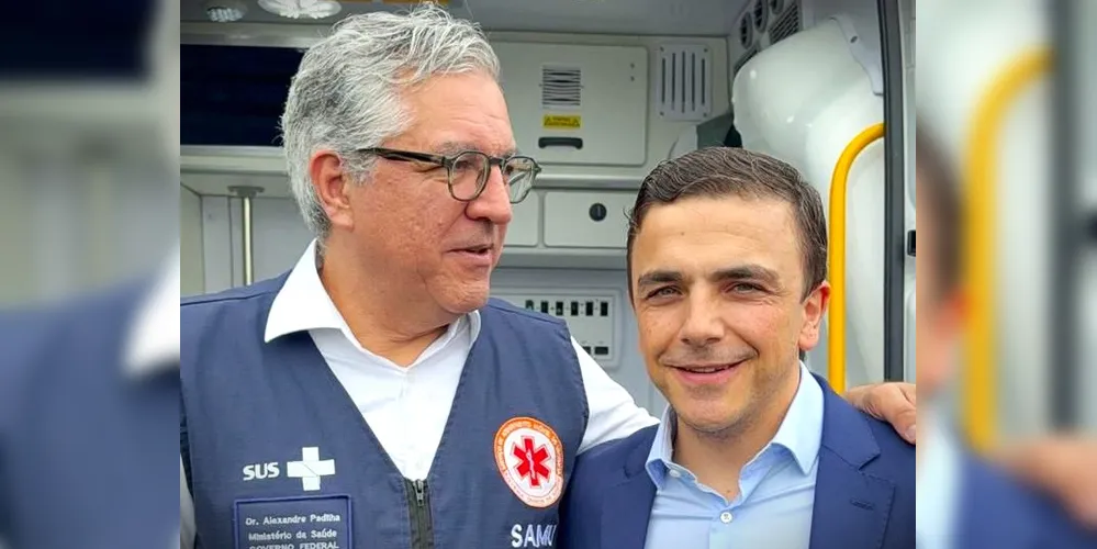 Ministro Alexandre Padilha e deputado Aliel Machado