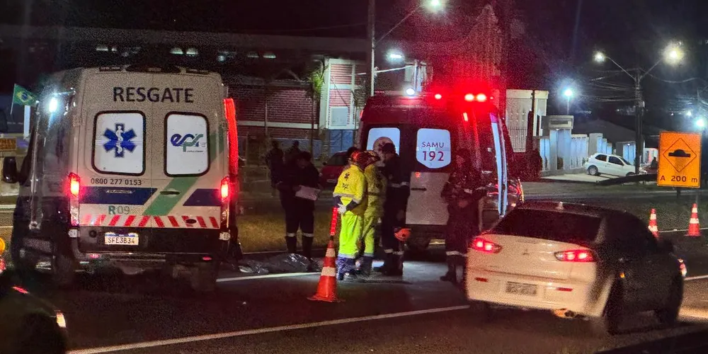 Equipes da EPR e do Samu foram acionadas para a ocorrência