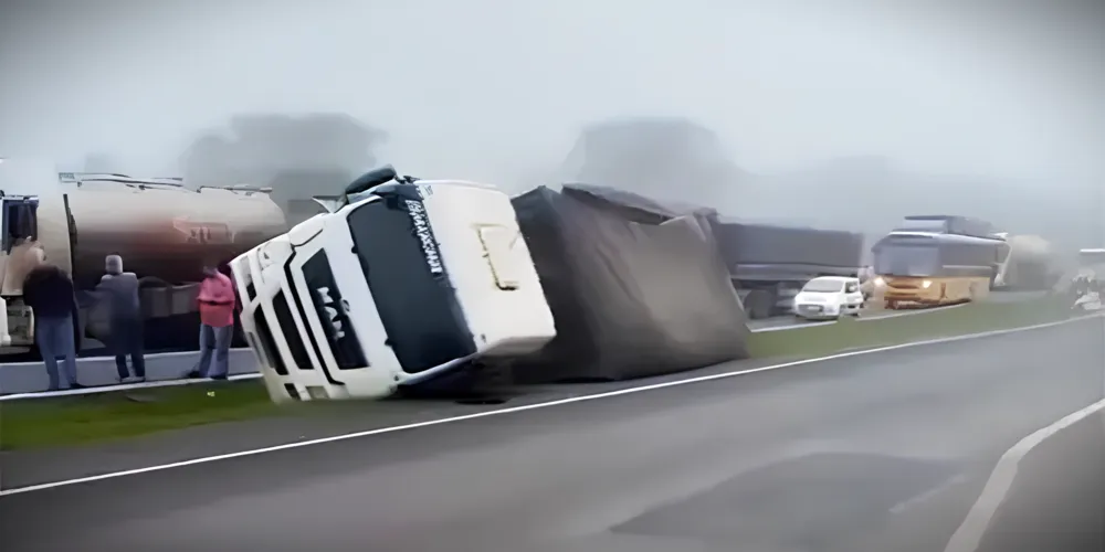 Acidente aconteceu no km 299, na localidade de Rio de Areia