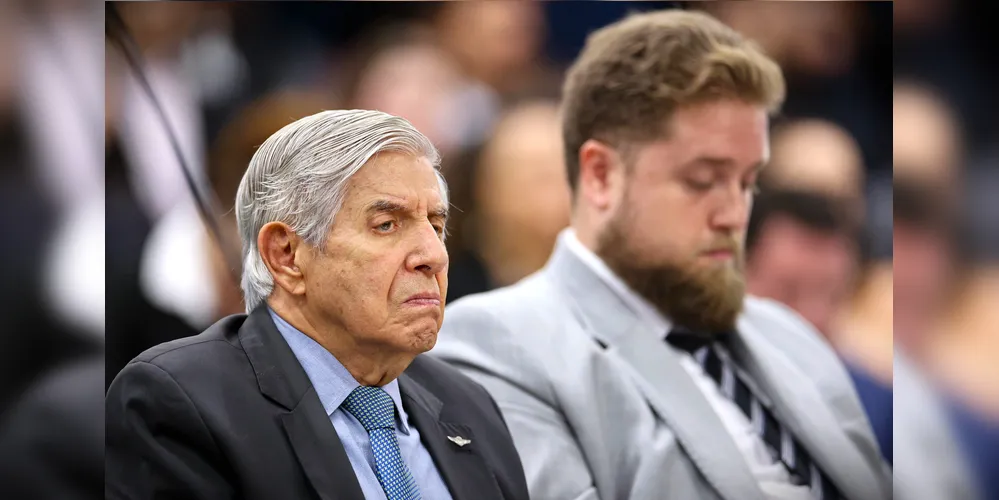 Augusto Heleno e seu advogado, Matheus Milanez