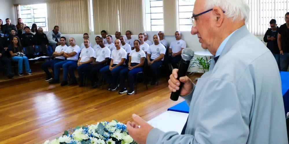 Reinaldo Cardoso participou da aula inaugural dos novos guardas municipais