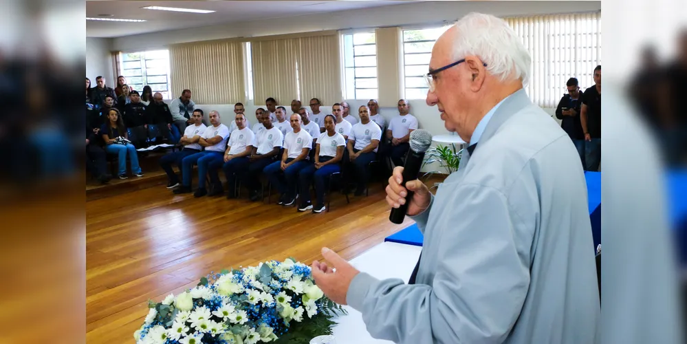 Reinaldo Cardoso participou da aula inaugural dos novos guardas municipais
