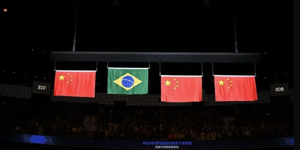 Após título de Hugo Calderano, chineses subiram a hastag "o tênis de mesa chinês precisa refletir"