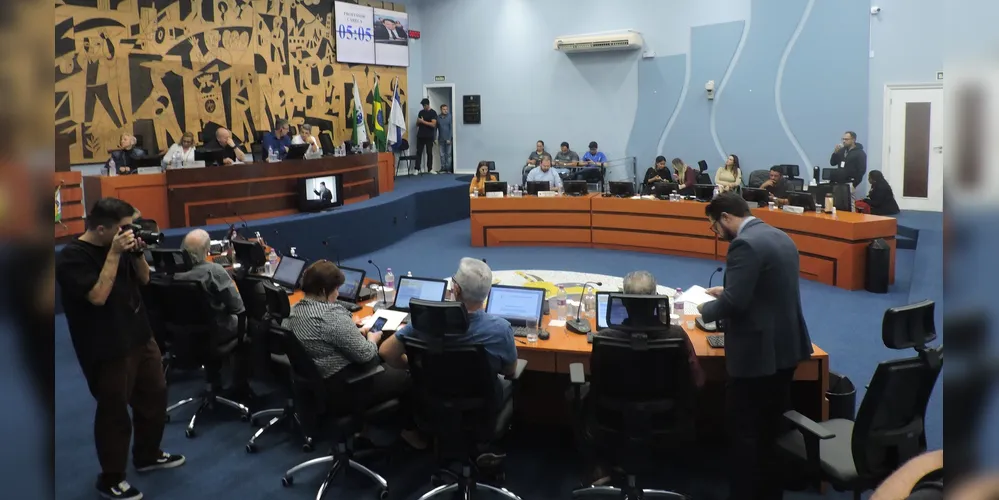 Vereadores de Ponta Grossa se reuniram para sessão ordinária, na Câmara Municipal, nesta quarta-feira (21)