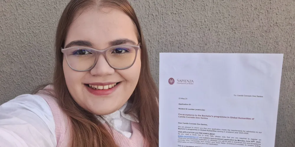 Camila Conrado tem 21 anos