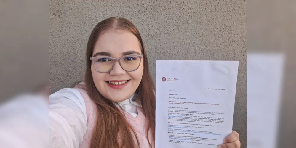 Camila Conrado tem 21 anos