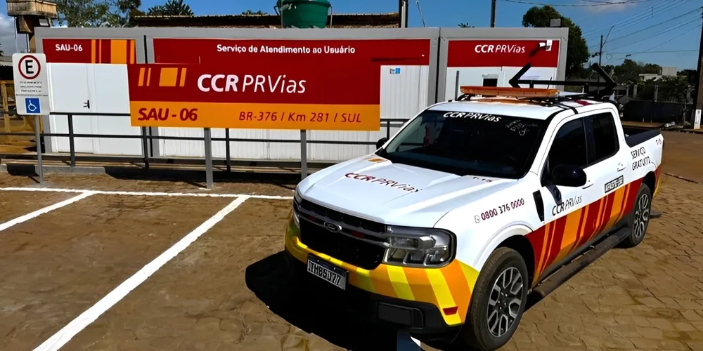 Posto de Serviço de Atendimento ao Usuário (SAU) na BR-376 e nova
viatura de inspeção de rodovias