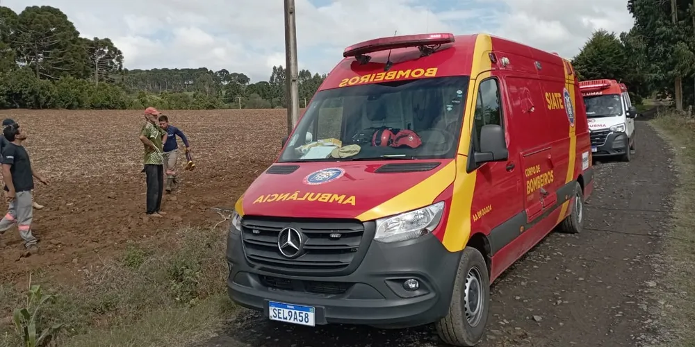 Trabalhador foi levado para unidade hospitalar
