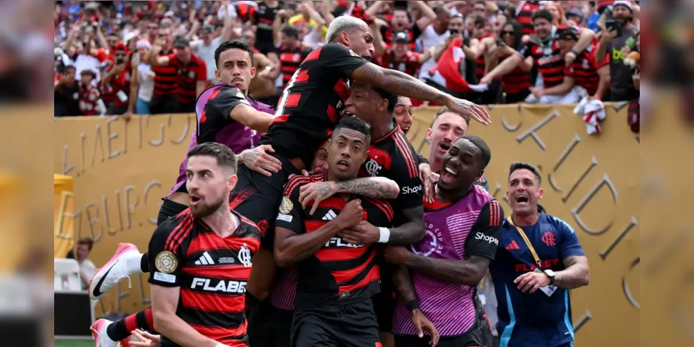 Bruno Henrique marcou o gol de empate Rubro-Negro, após assistência de Gonzalo Plata