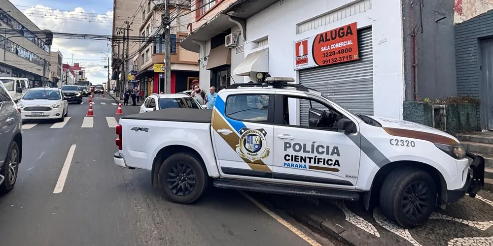 Equipe da Polícia Científica foi acionada para o local da ocorrência