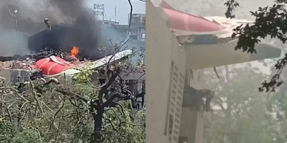 Avião da Air India caiu durante a decolagem do Aeroporto Internacional de Ahmedabad