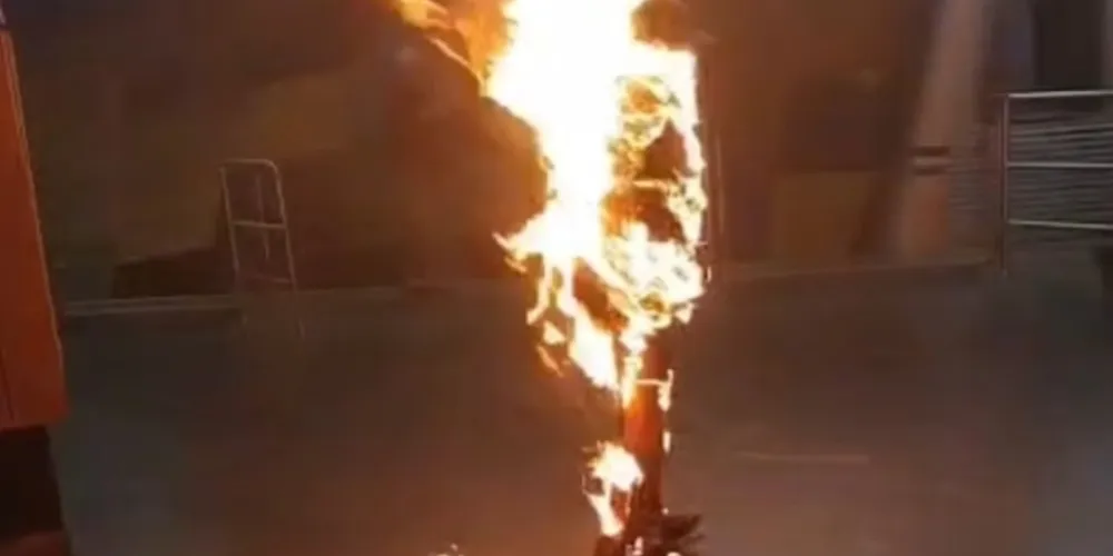 O homem recebeu atendimento no local