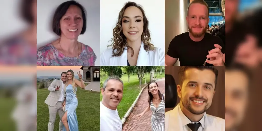 Da esquerda para a direita: Leane Elizabeth Herrmann, Leise Herrmann Parizotto, Leandro Luzzi, Fabio Luiz Izycki, Juliane Jacinta Sawicki, Everaldo da Rocha, Janaina Moreira Soares da Rocha e Andrei Gabriel de Melo