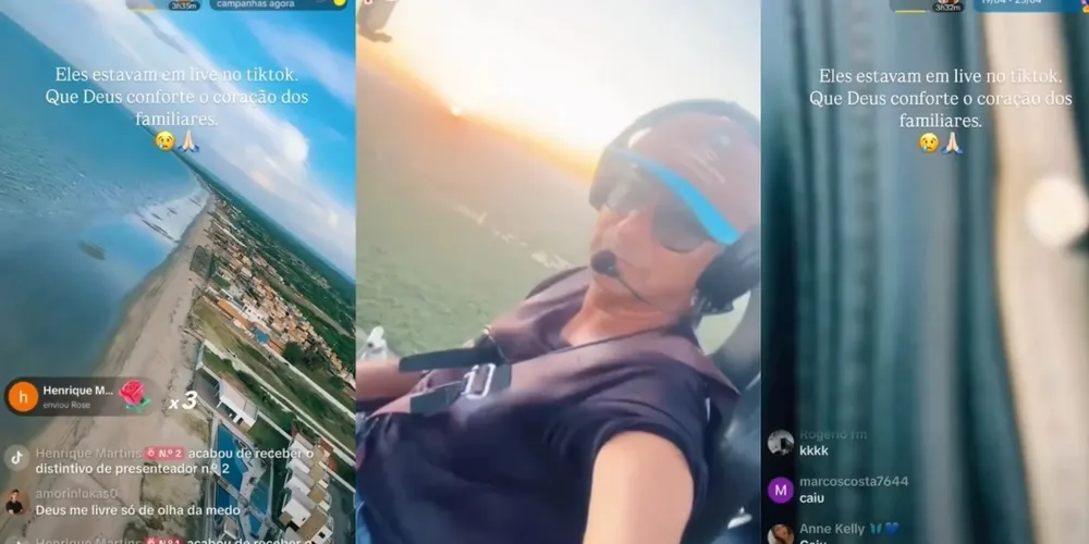 O piloto Flavius Neves gravou o próprio acidente aéreo no Rio Grande do Norte