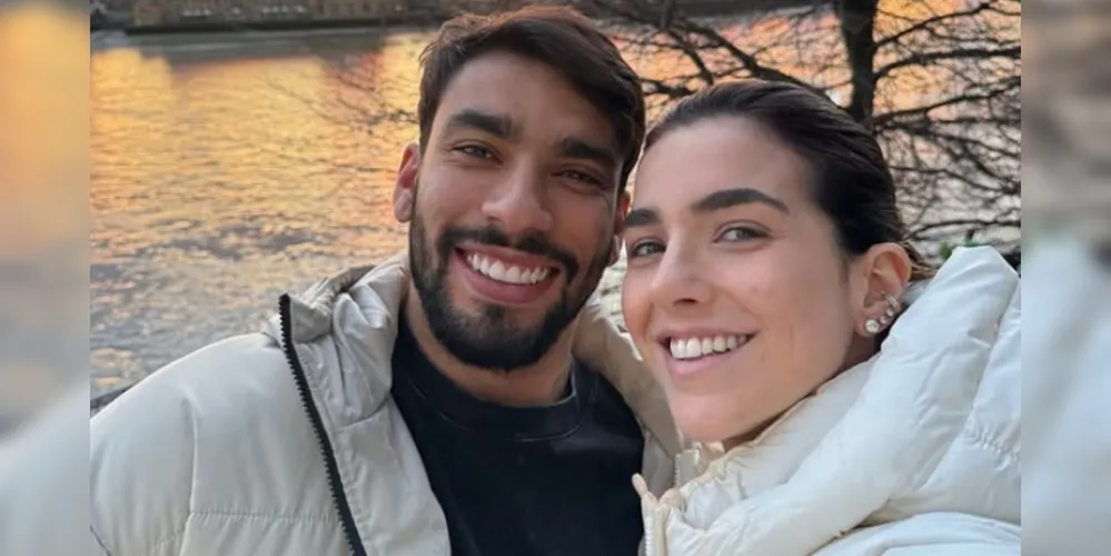 Lucas Paquetá e Duda Fournier