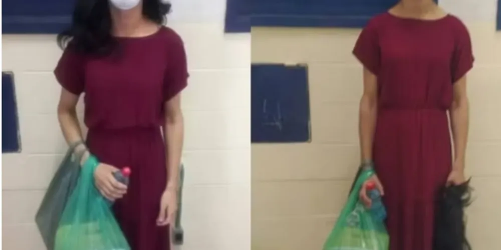 Uma visitante entrou na unidade prisional usando peruca e roupas sobrepostas