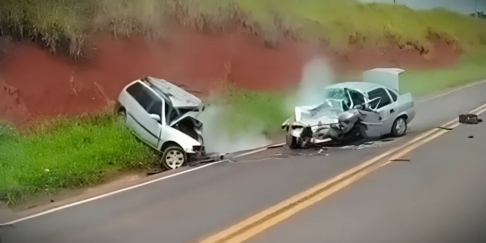 Colisão frontal aconteceu na PR-317, no município de Floresta