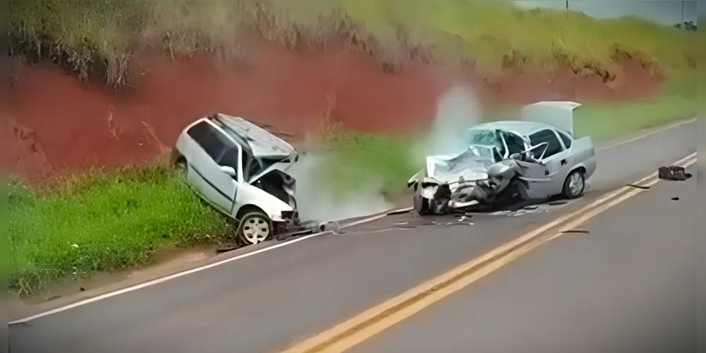 Colisão frontal aconteceu na PR-317, no município de Floresta