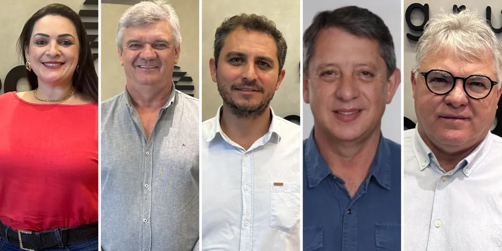 Elisangela Pedroso, Juca Sloboda, Douglas Modesto, Gerson Nunes e Altamir Sanson foram empossados.