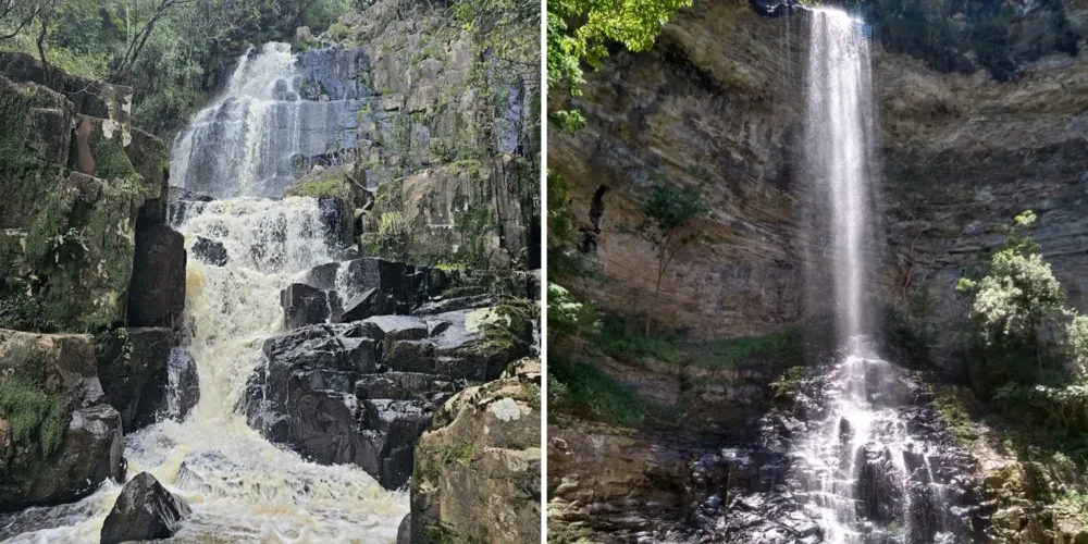 Serão mapeadas, por exemplo, todas as cachoeiras e grutas do município; imagem da cachoeira na região do Vale Verde