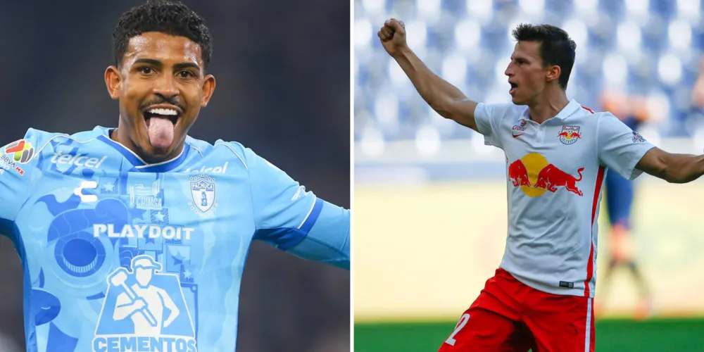 John Kennedy, campeõa da Libertadores com o Fluminense em 2023 e Lainer, lateral direito do Salzburg