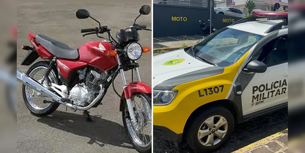 Motocicleta estava na garagem da residência