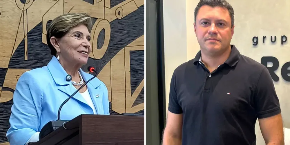 Prefeita Elizabeth Schmidt e Guilherme Rangel, secretário de Cidadania e Segurança Pública