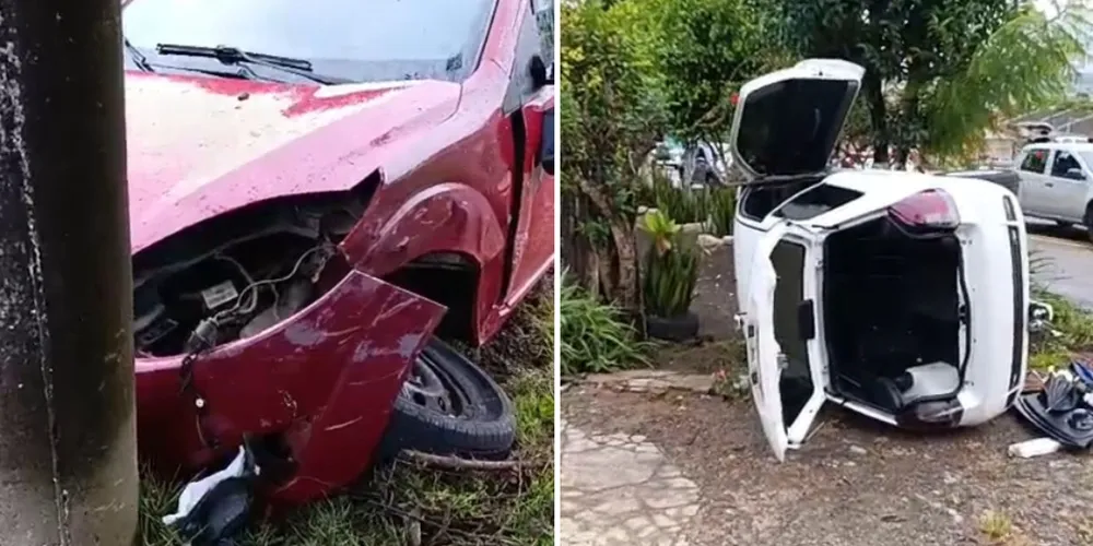 Apesar do susto, nenhuma pessoa ficou ferida