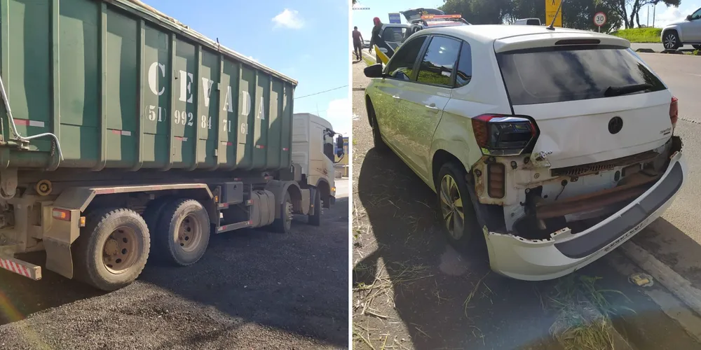 Os veículos foram liberados para os condutores ainda no local