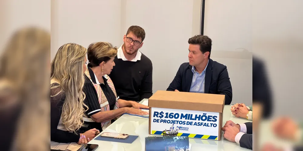 Elizabeth Schmidt e deputados debatem projetos para Ponta Grossa com o secretário Guto Silva