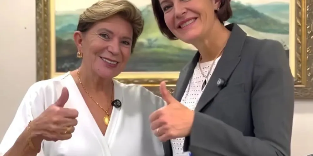 A prefeita de Ponta Grossa esboçou um possível apoio a Cristina Graeml, que é pré-candidata ao Senado