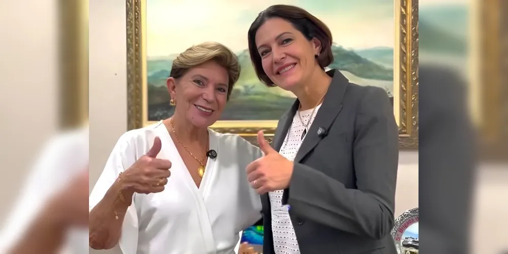 A prefeita de Ponta Grossa esboçou um possível apoio a Cristina Graeml, que é pré-candidata ao Senado