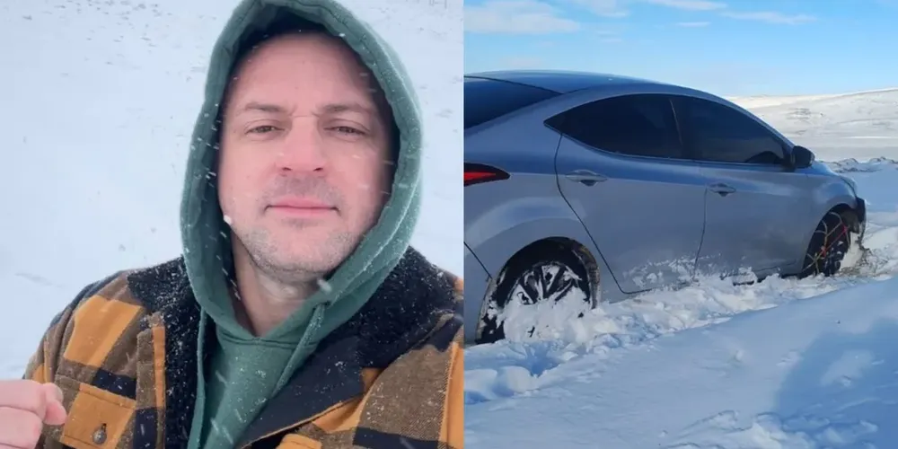 Thiago passou cinco horas caminhando