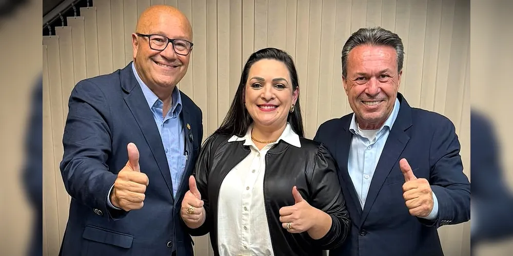 Romanelli, Elisangela e Márcio Nunes após a discussão do projeto