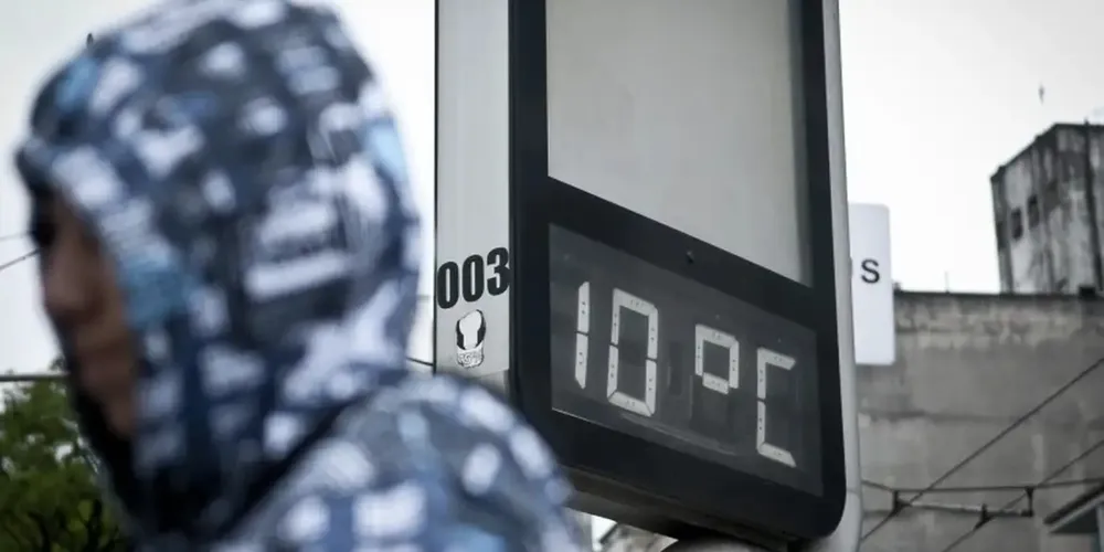 Mínima deve ficar abaixo de 5ºC