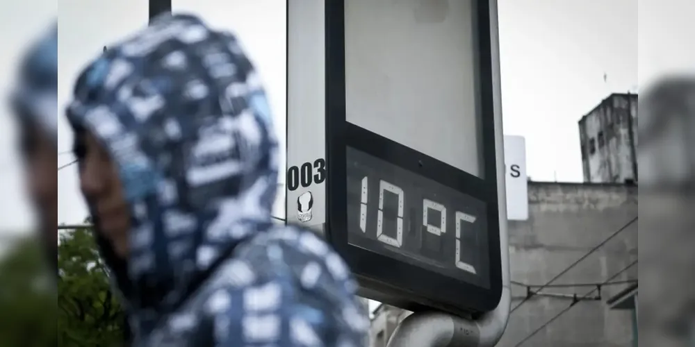 Mínima deve ficar abaixo de 5ºC