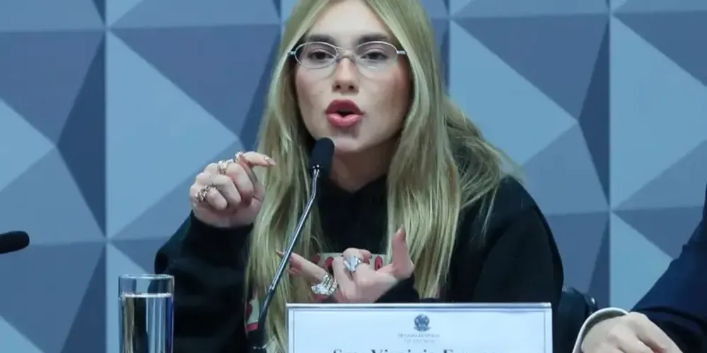 Nas primeiras 24 horas após o depoimento, a influenciadora teve um saldo negativo de 209.818 seguidores