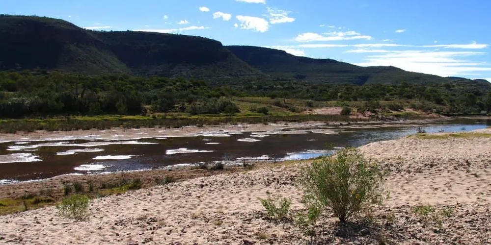 Rio Finke, localizado na Austrália
