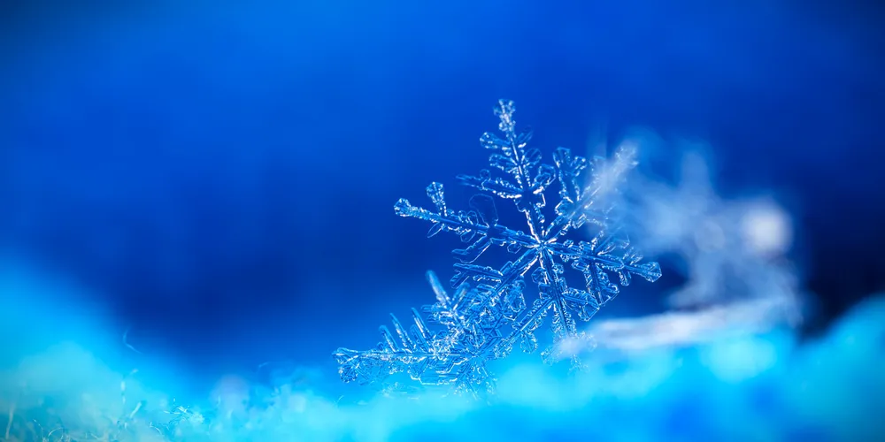 Flocos de neve são conjuntos de cristais de gelo que se agregam uns aos outros